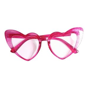 Hot Pink Heart Cat-Eye Sunglasses